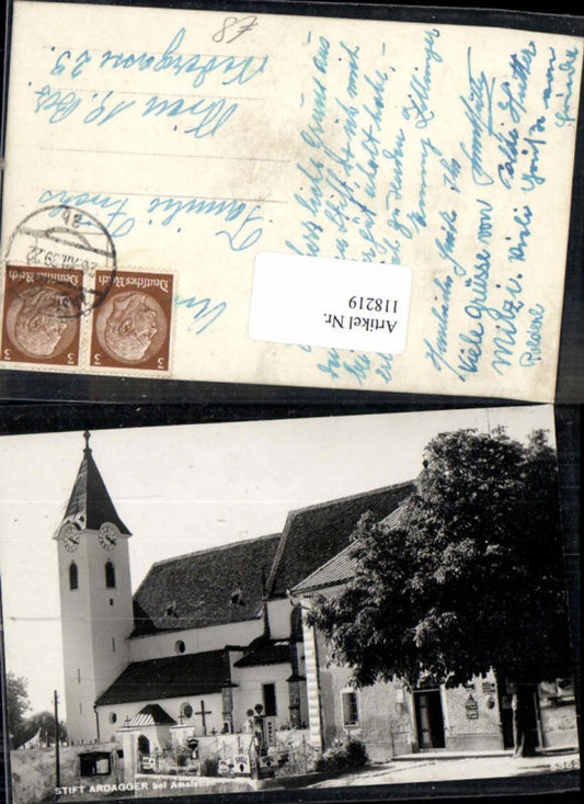 118219,Stift Ardagger bei Amstetten Kirche 1938