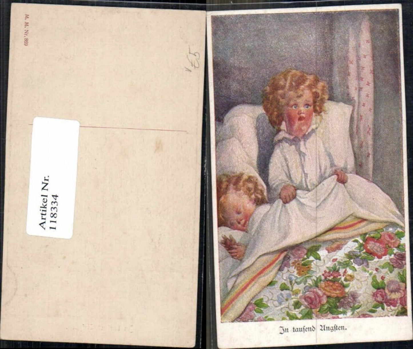 118334,M. Munk M.M. Vienne 869 Mädchen im Bett tausend Ängsten