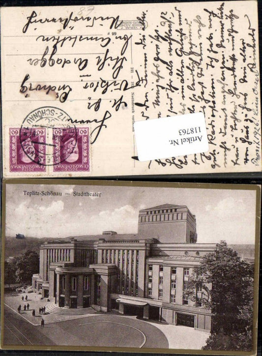 118763,Teplitz Schönau Teplice Stadttheater Theater 1915