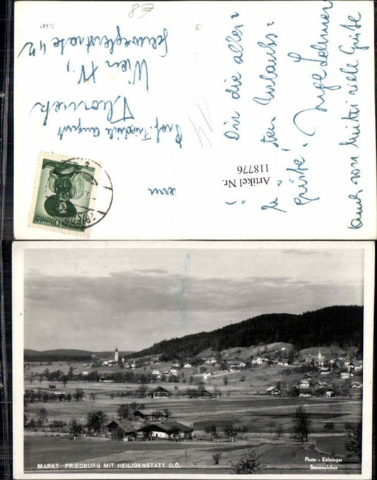 118776,Markt Friedburg m. Heiligenstatt Ortsansicht