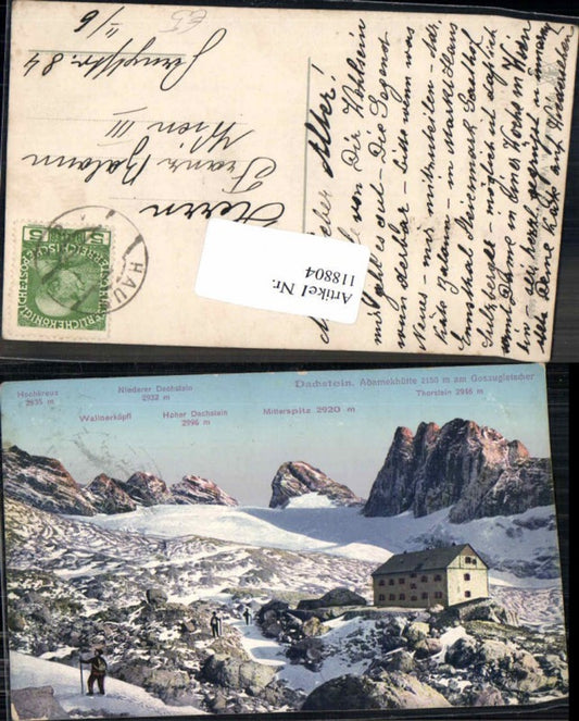 118804,Dachstein Adamekhütte m. Gosaugletscher Gosau