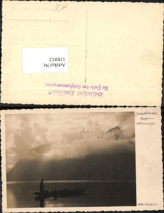 118812,FotoAK Hallstatt Hallstättersee Morgenstimmung Boot Fischer