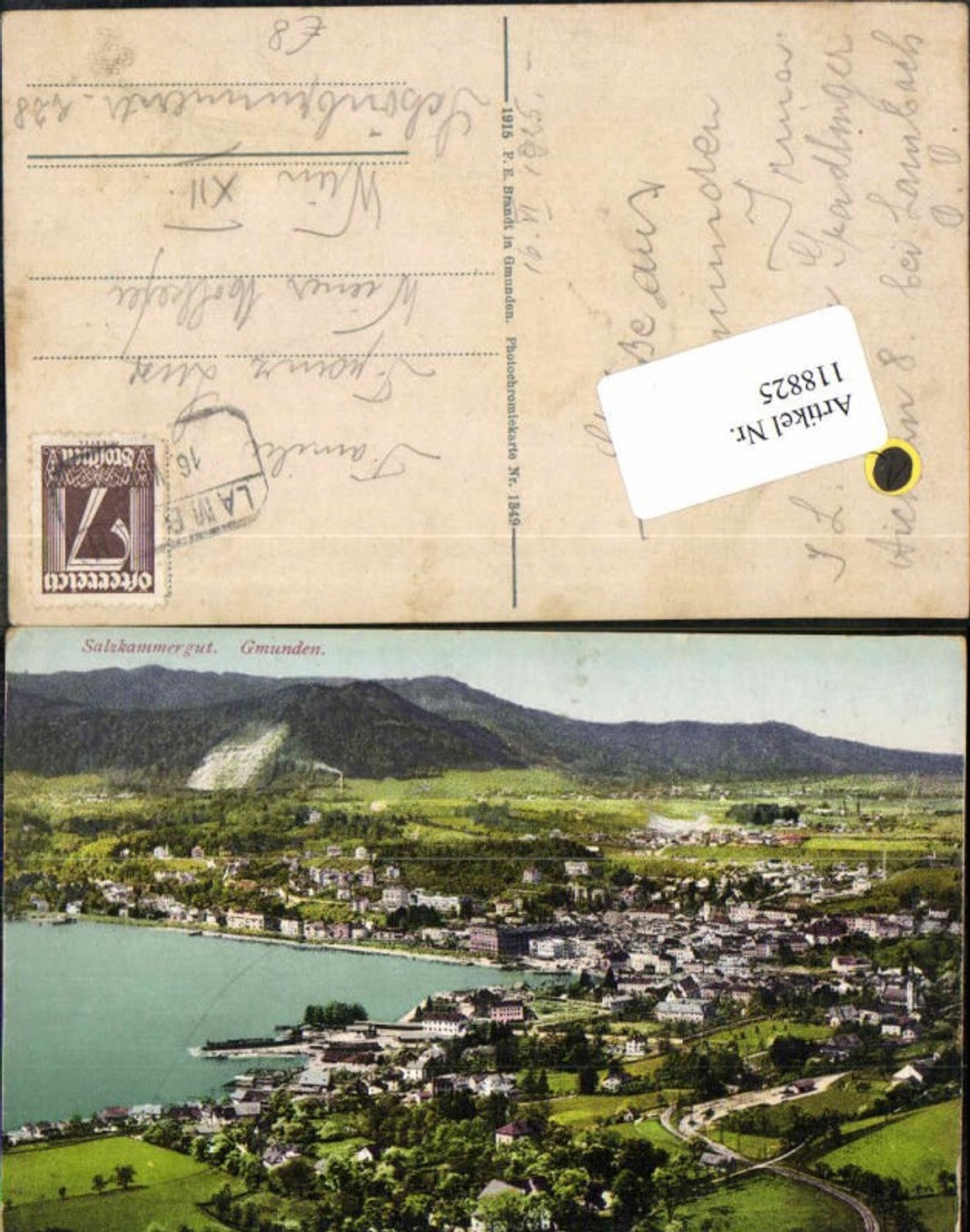 118825,Salzkammergut Gmunden am Traunsee Totale pub Brandt 1349