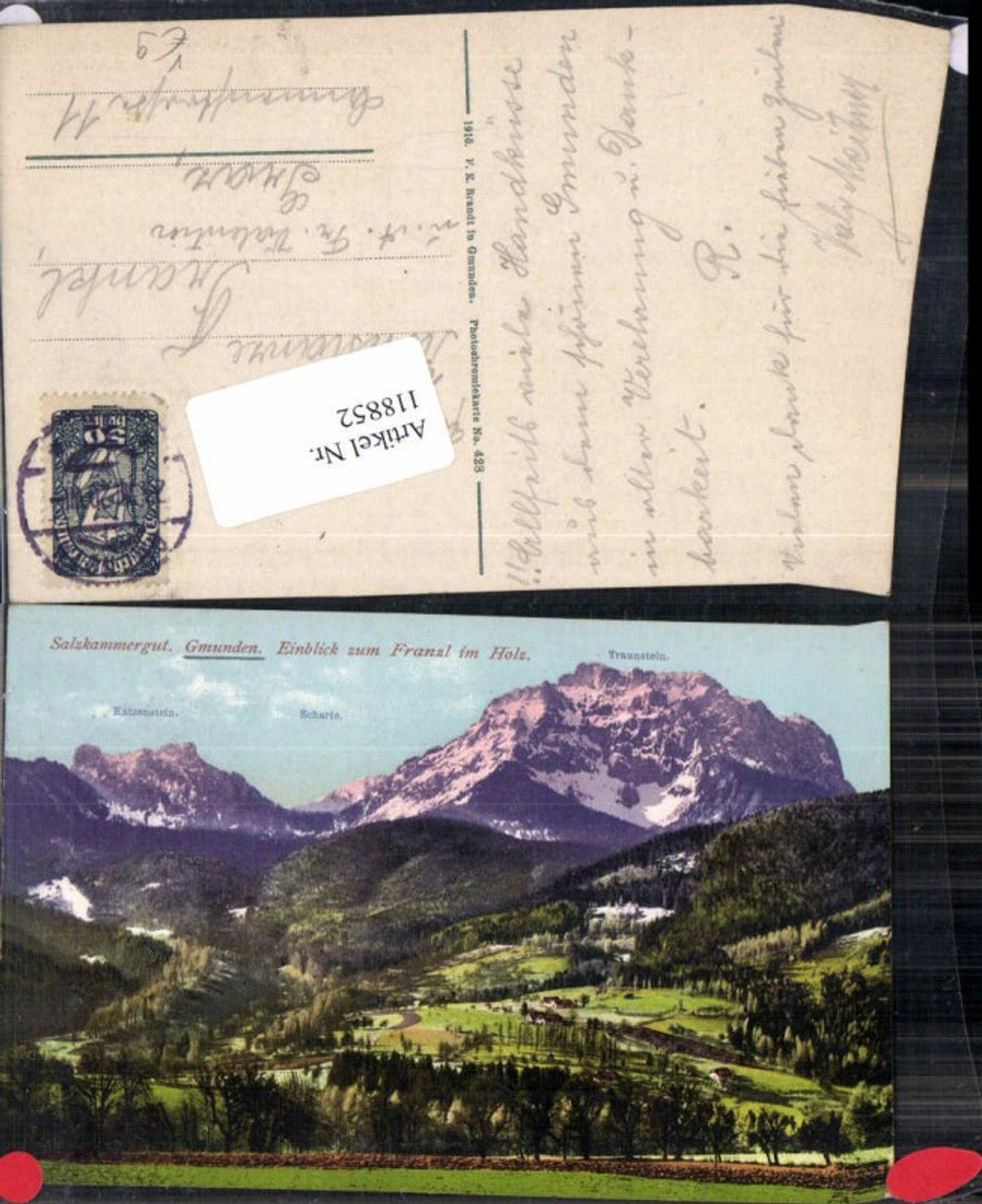 118852,Salzkammergut Gmunden Einblick zum Franzl im Holz pub Brandt 428