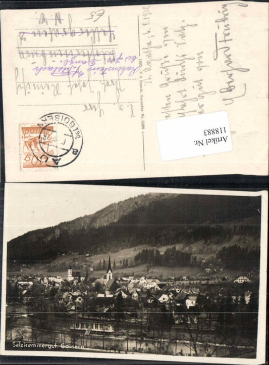 118883,Goisern Ortsansicht Salzkammergut Brandt 5090