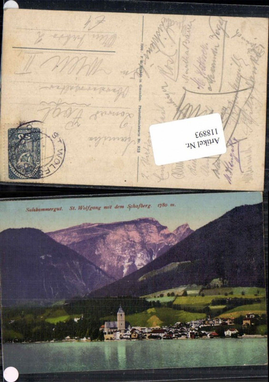 118893,Salzkammergut St Wolfgang m. Schafberg pub Brandt 813
