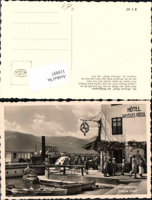 118897,St Wolfgang Landungsplatz Weisses Rössl