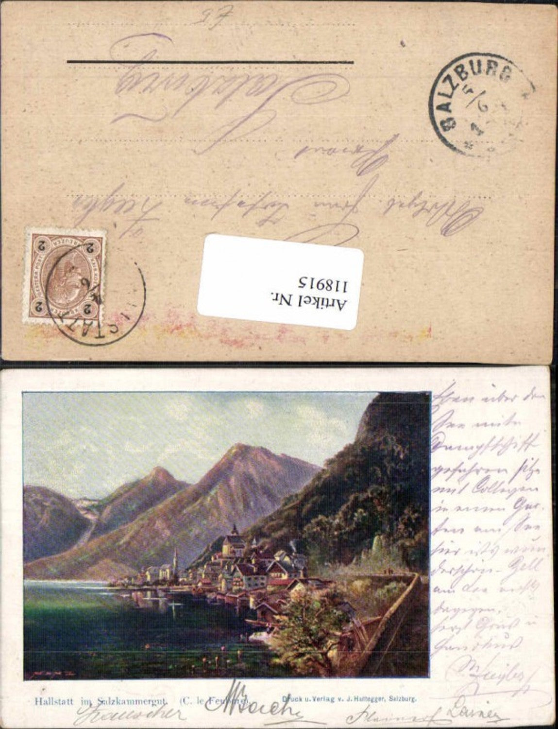 118915,Hallstatt im Salzkammergut 1900