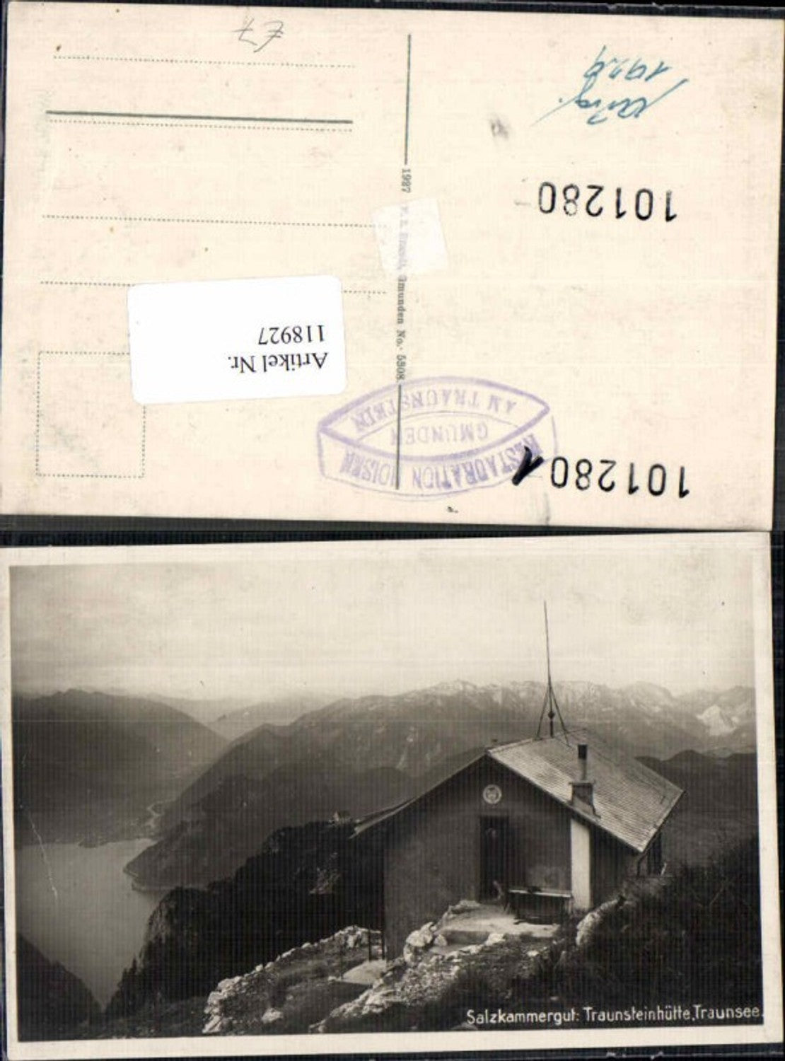 118927,Salzkammergut Traunsteinhütte Traunstein Traunsee Gmunden Ebensee Brandt 5308