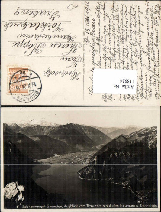 118934,Gmunden m. BLick auf Traunstein Traunsee