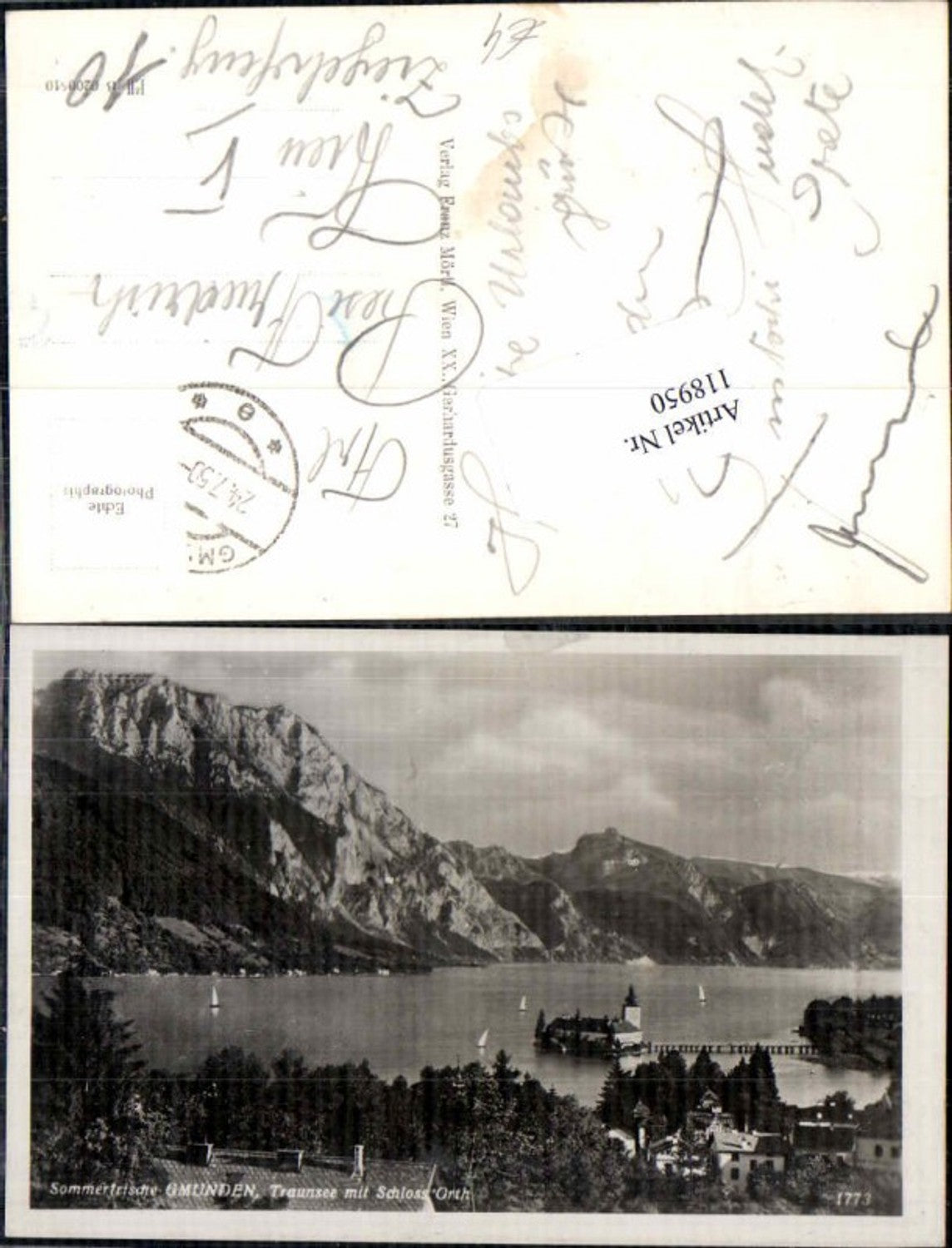 118950,Gmunden Traunsee m. Schloss Orth
