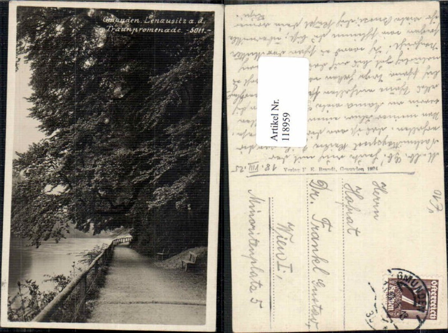 118959,Gmunden Lenausitz Traunpromenade pub Brandt 5011