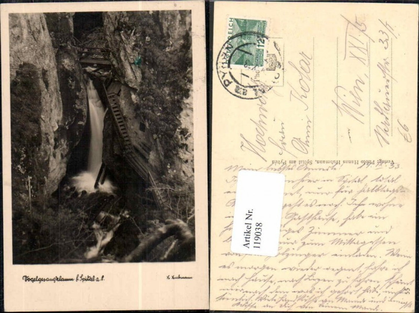 119038,Vogelsangklamm bei Spital am Pyhrn pub Hubmann 53