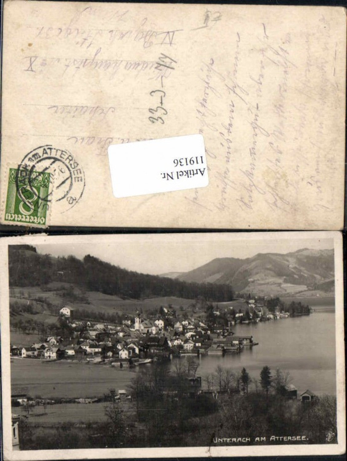 119136,Unterach am Attersee 1925