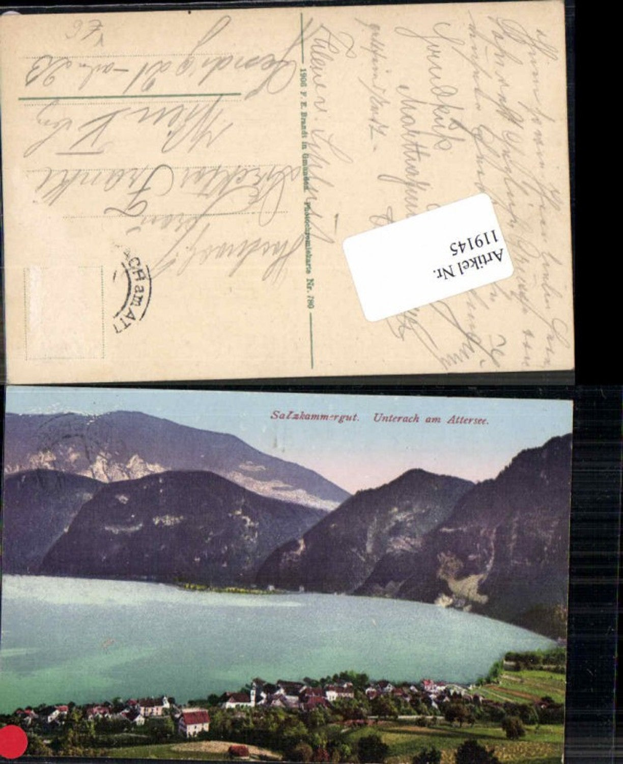 119145,Salzkammergut Unterach am Attersee Brandt 780