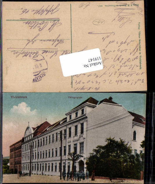 119147,Vöcklabruck Pädagogium Partie 1915 Brandt