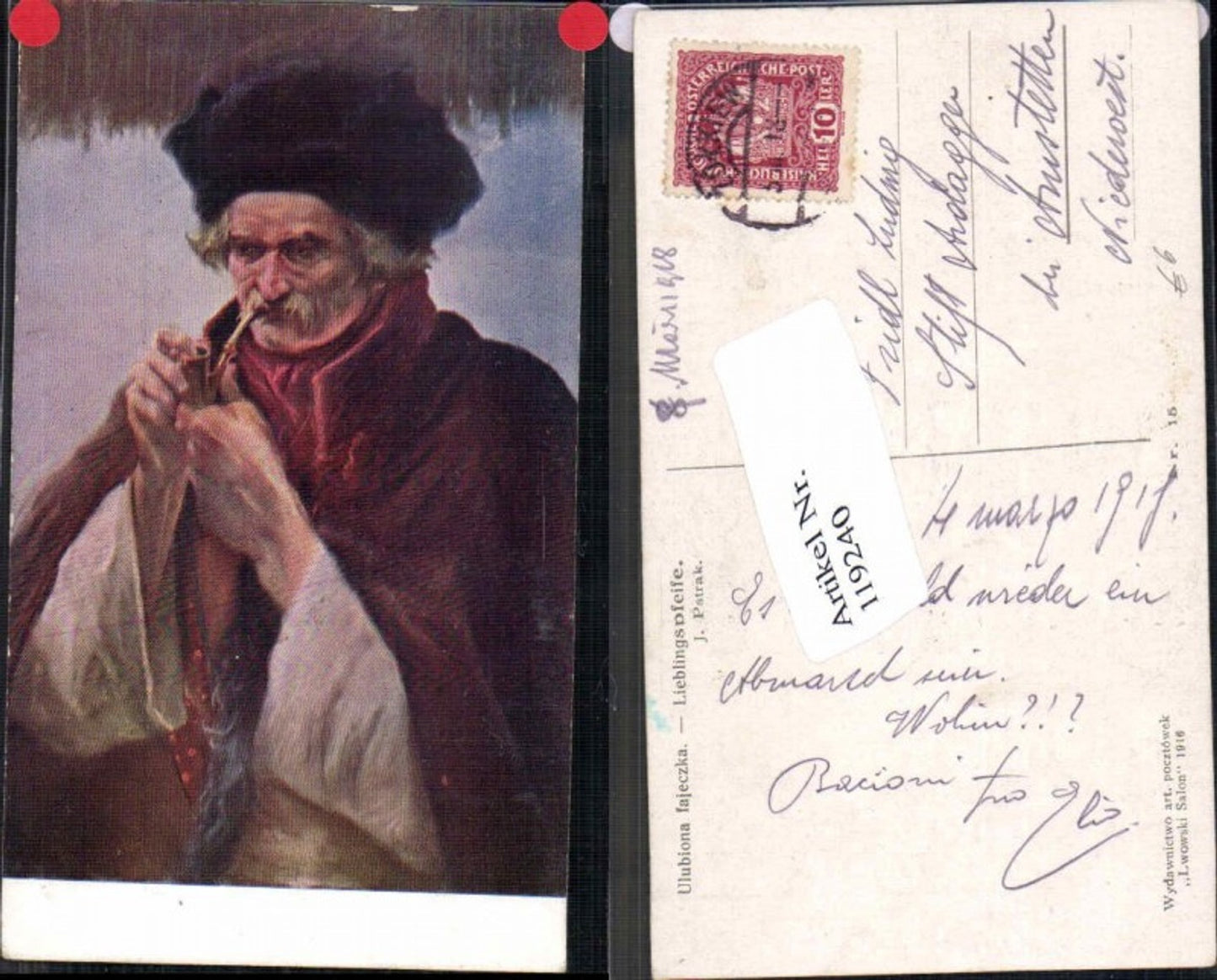 119240,Alter Mann Lieblingspfeife Pfeife J. Pstrak Rauchen Rauch