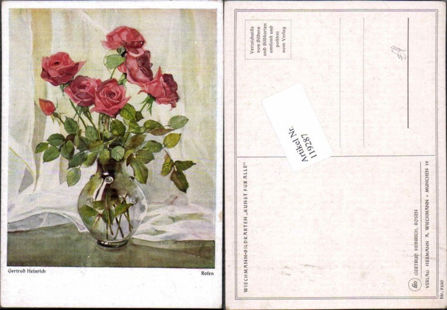 119287,Gertrud Heinrich Rosen Blumen