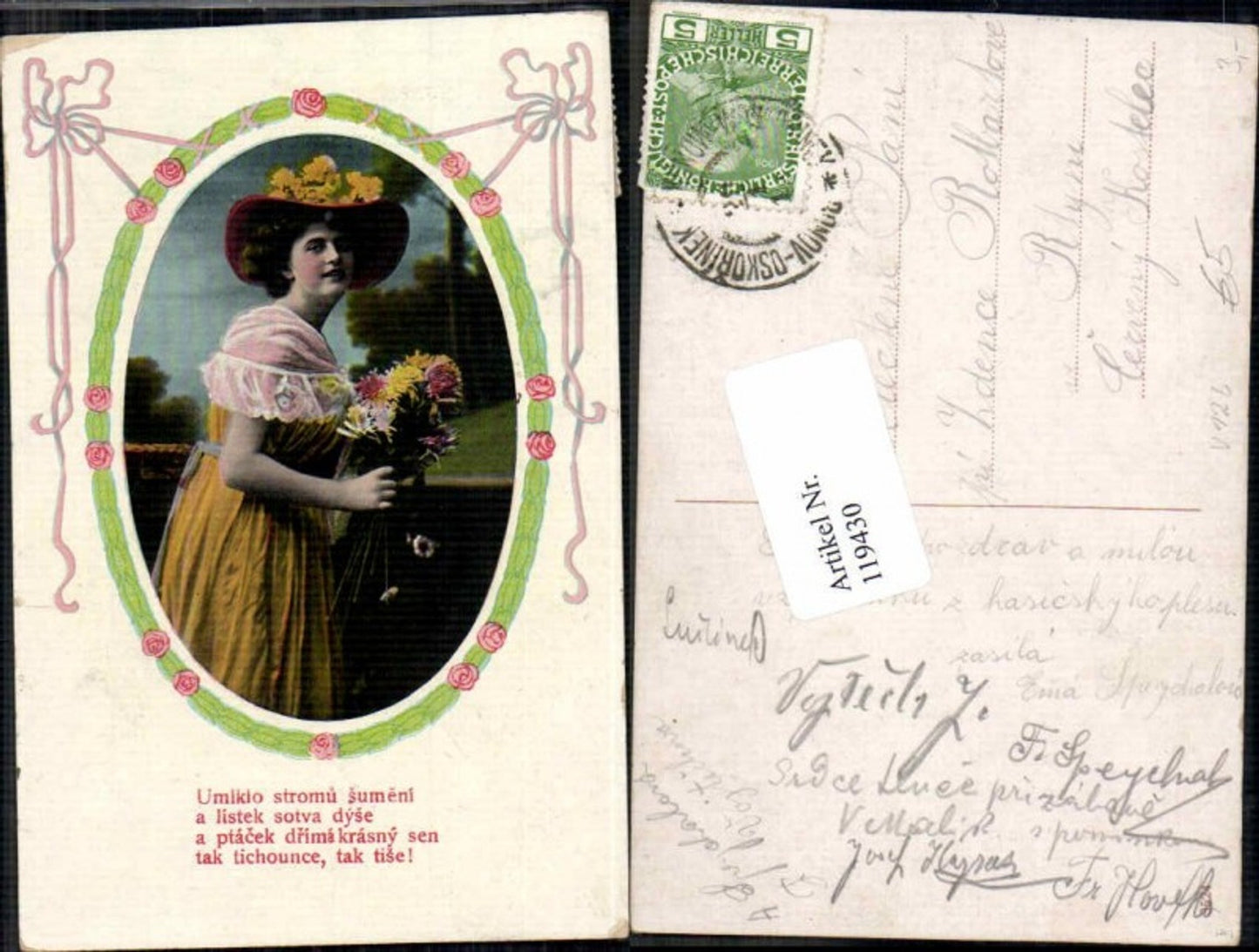 119430,Schöne Frau Kleid Mode Hut Hutmode Edwardian Girl