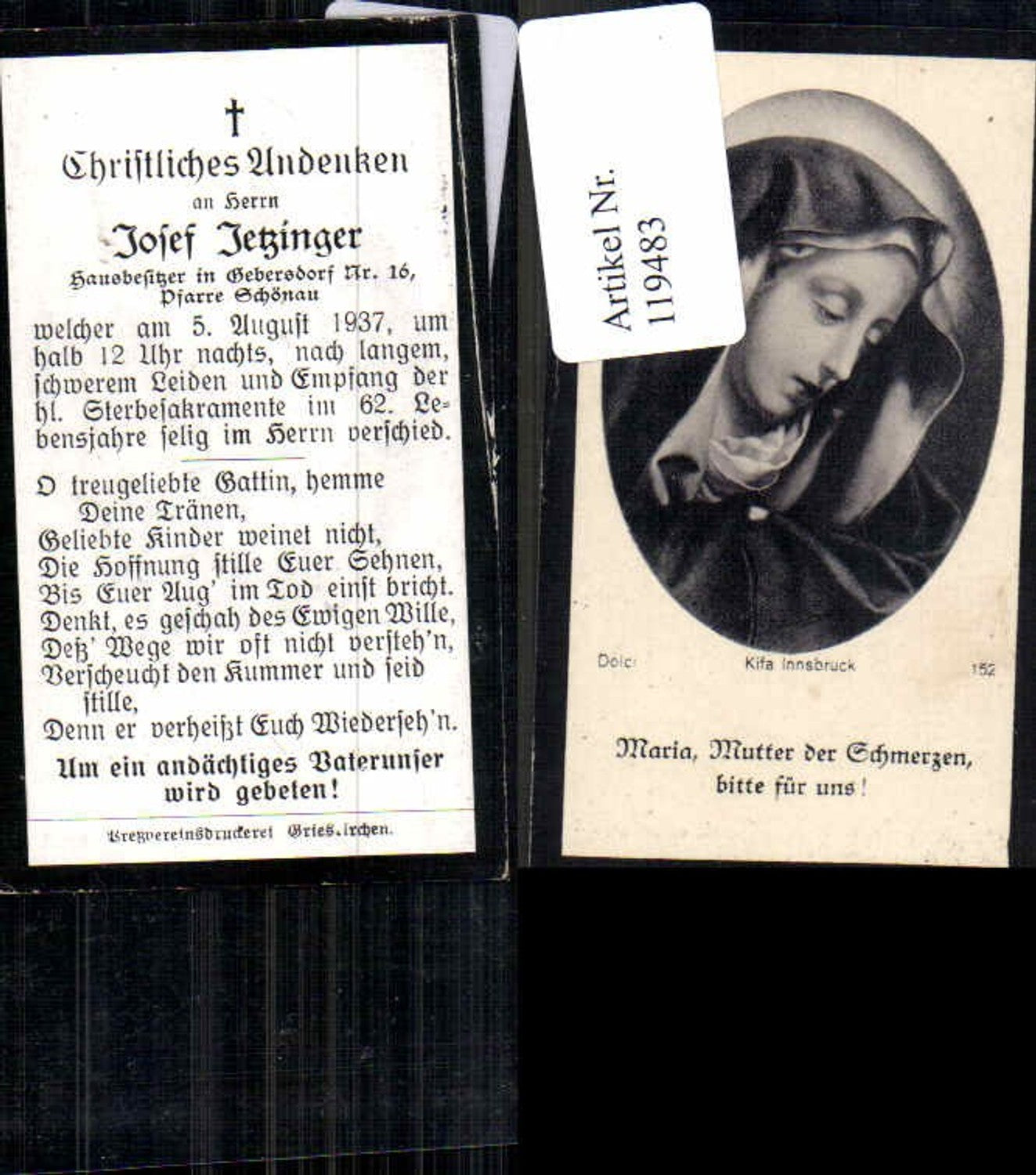 Alte Ansichtskarte – Old Postcard