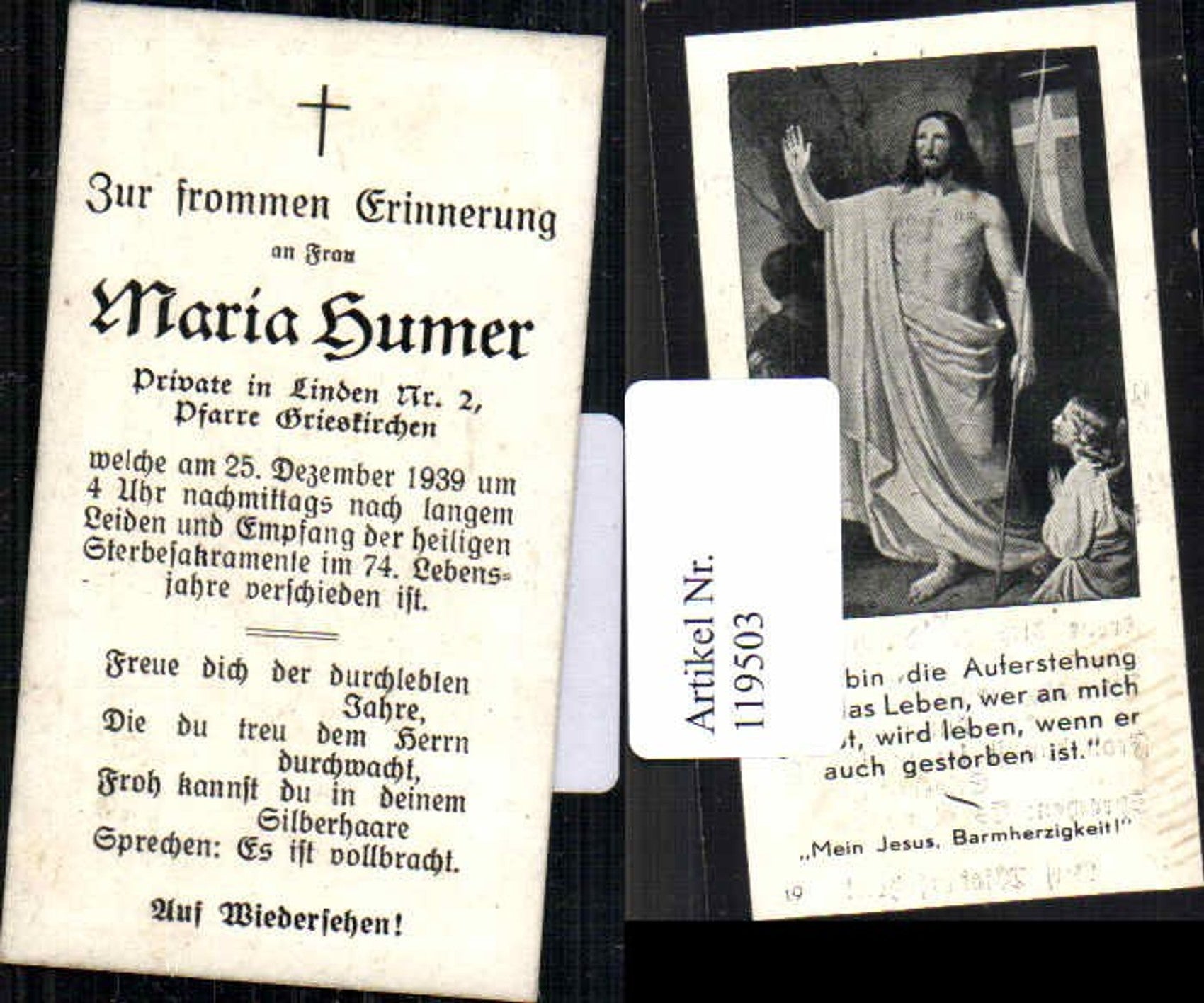 Alte Ansichtskarte – Old Postcard