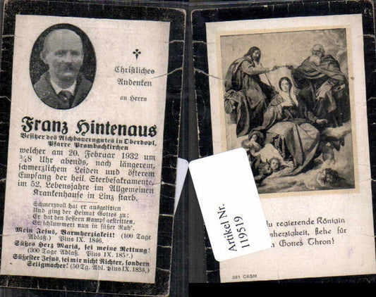 Alte Ansichtskarte – Old Postcard