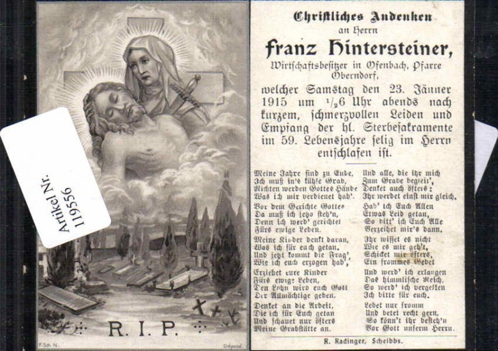Alte Ansichtskarte – Old Postcard