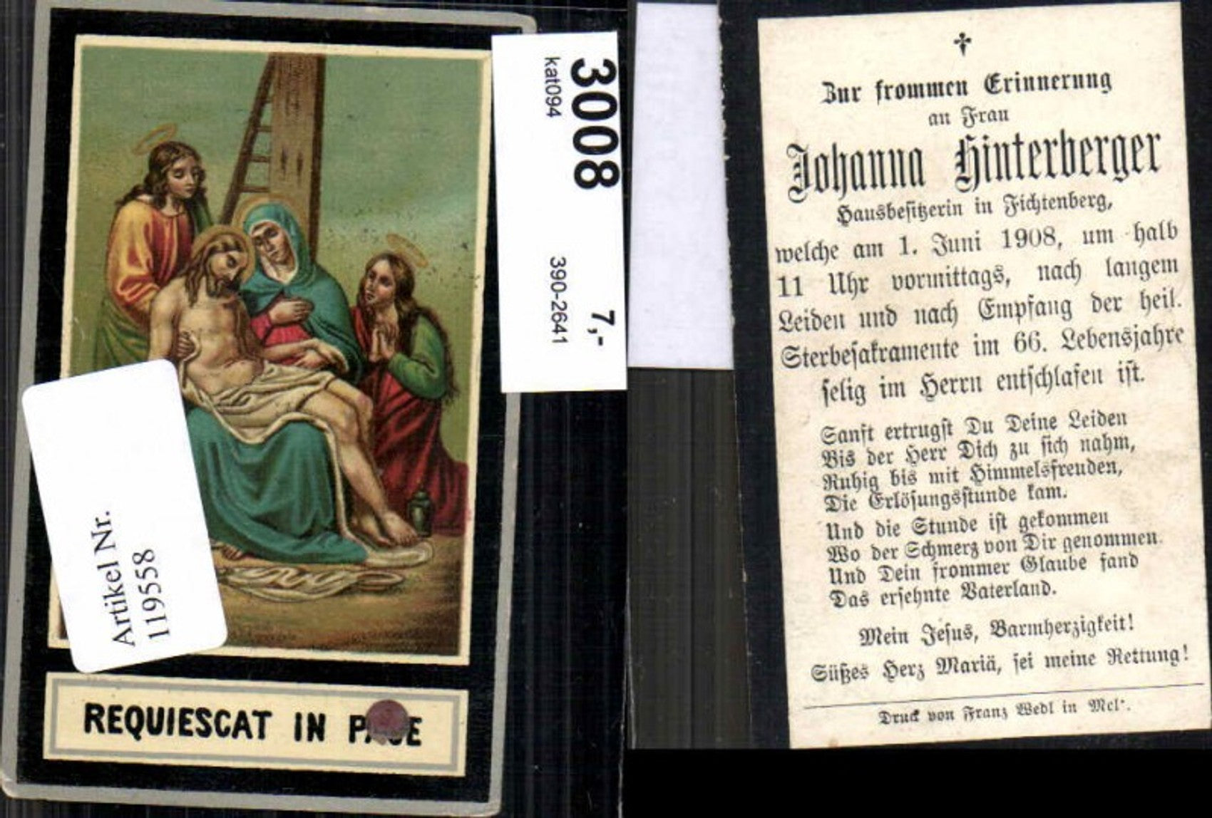 Alte Ansichtskarte – Old Postcard