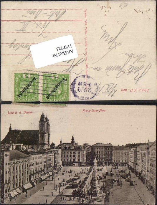 119725,Linz a.d. Donau Franz Josef Platz 1919