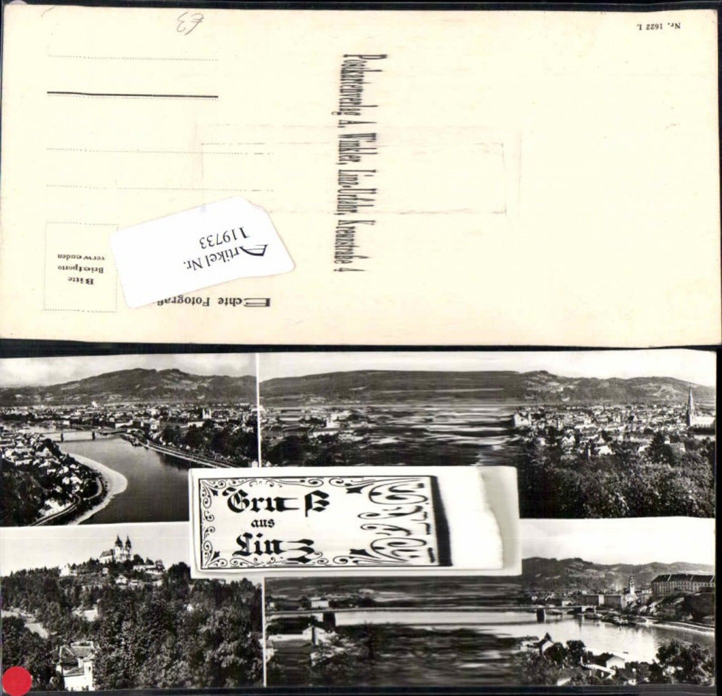 119733,Linz a.d. Donau Leporello Karte Tolle Karte