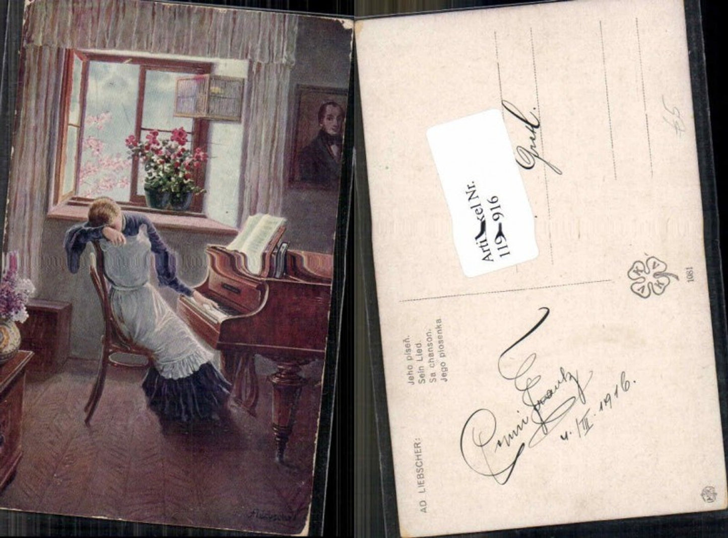 119916, Adolf Liebscher His Song Piano