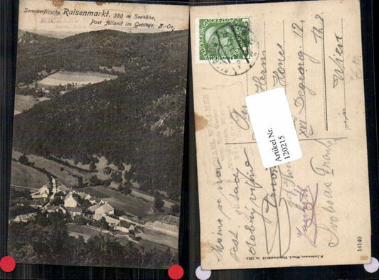 120215,Raisenmarkt bei Alland im Wienerwald 1911