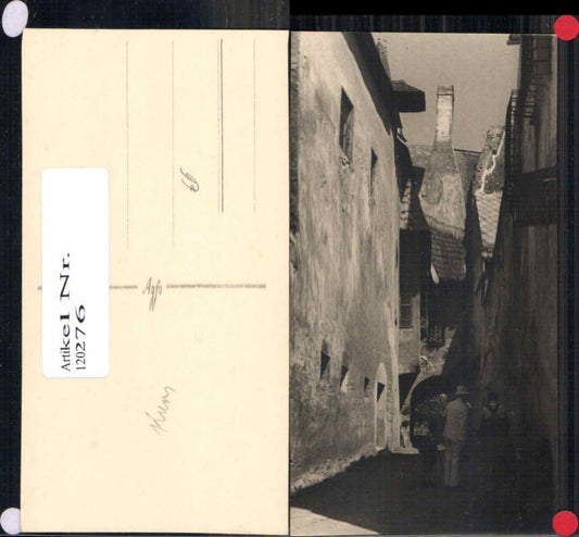 120276,Krems a.d. Donau Fotokarte Gasse in Stadt