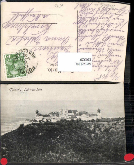 120320,Göttweig in der Wachau Furth 1908