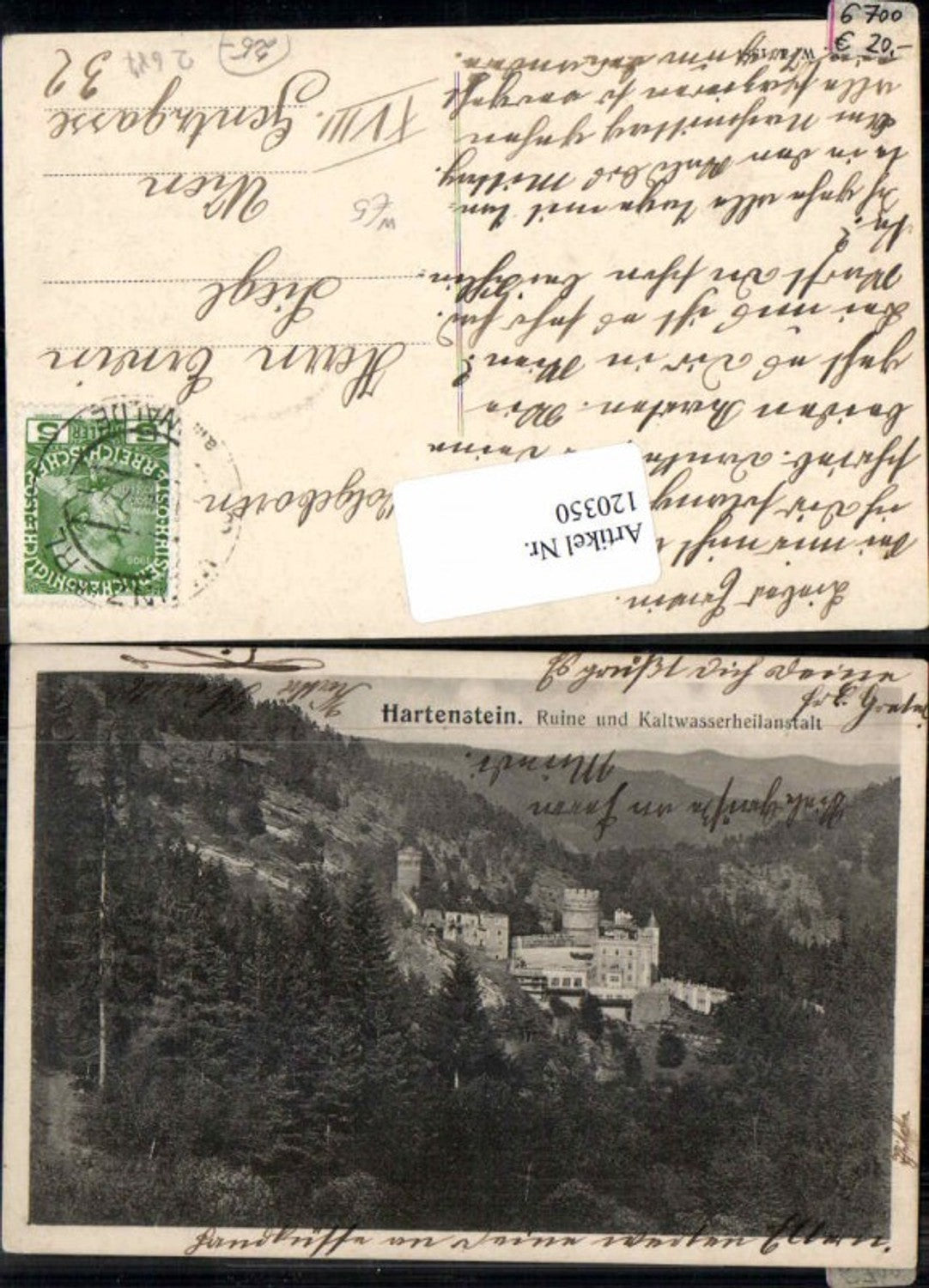 120350,Hartenstein bei Els Krems Ruine Burg