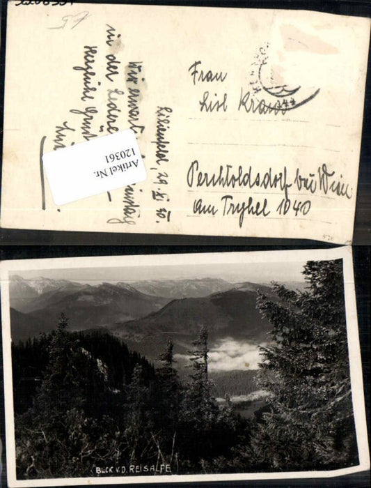 120361,Blick v.d. Reisalpe bei Lilienfeld Hainfeld