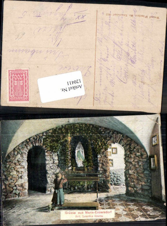 120411,Grüsse aus Maria Enzersdorf Grotte 1900