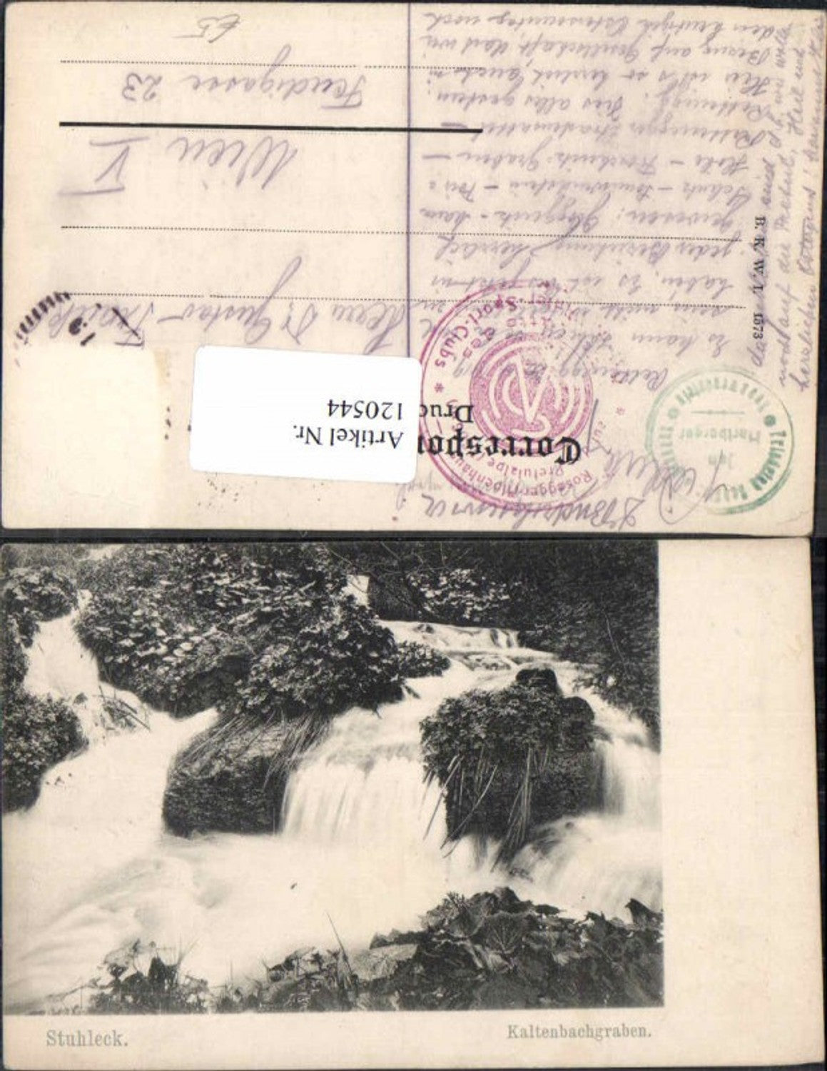 120544,Stuhleck Kaltenbachgraben Kaltenbach Rettenegg Gloggnitz
