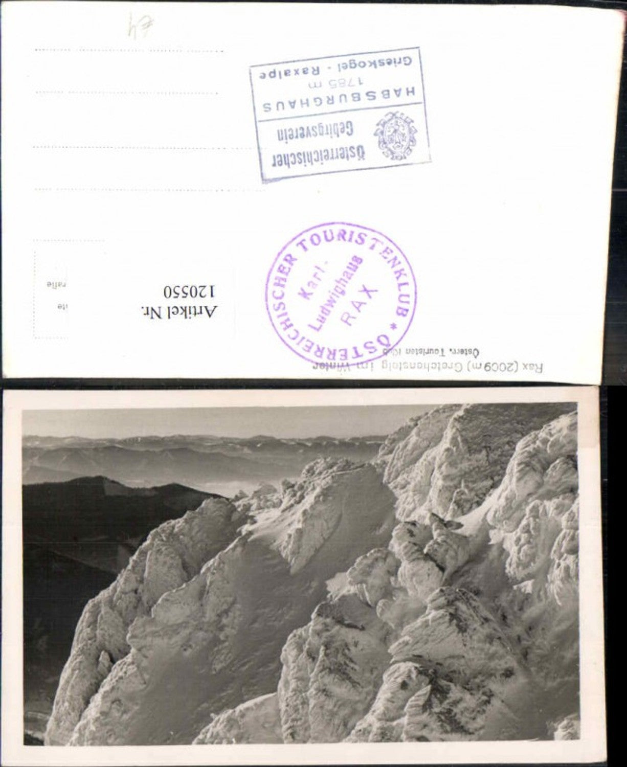 120550,Rax Der Gretchensteig im Winter bei Reichenau