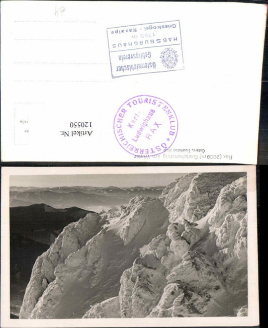120550,Rax Der Gretchensteig im Winter bei Reichenau