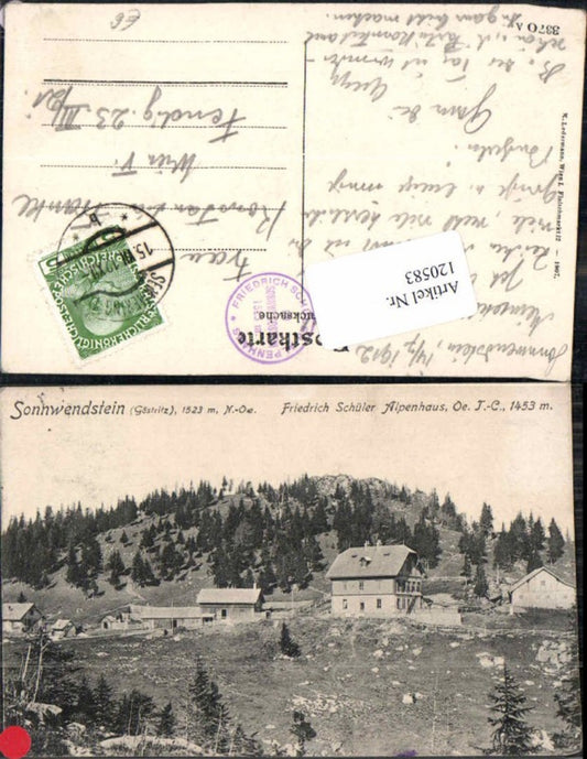 120583,Sonnwendstein Semmering Friedrich Schüler Alpenhaus Göstritz 1912