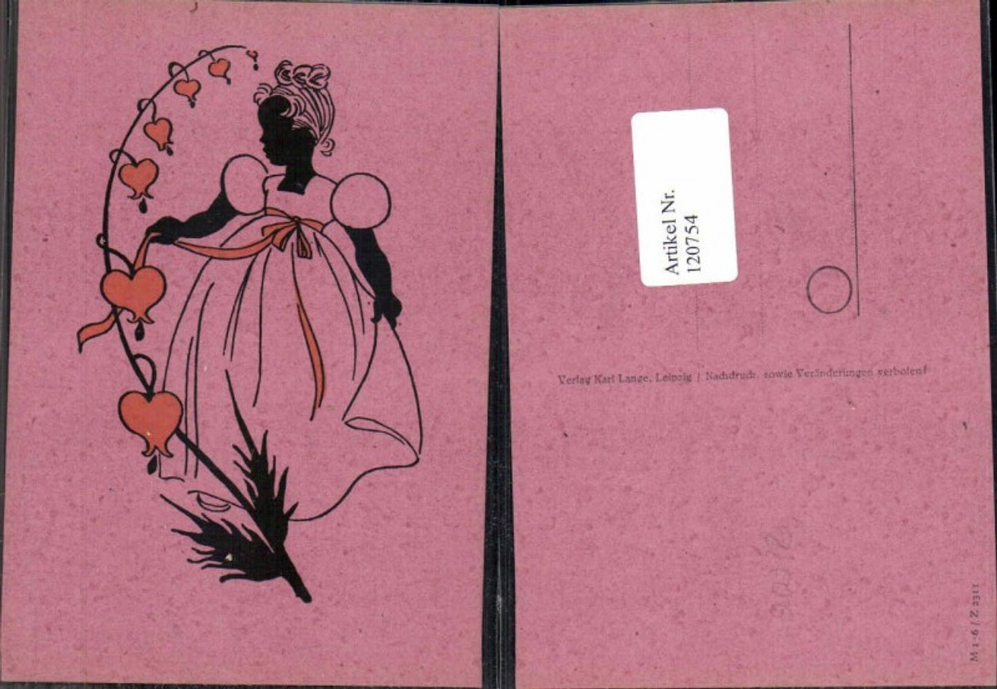 120754,Scherenschnitt Silhouette Mädchen Kleid Herzen Blumen