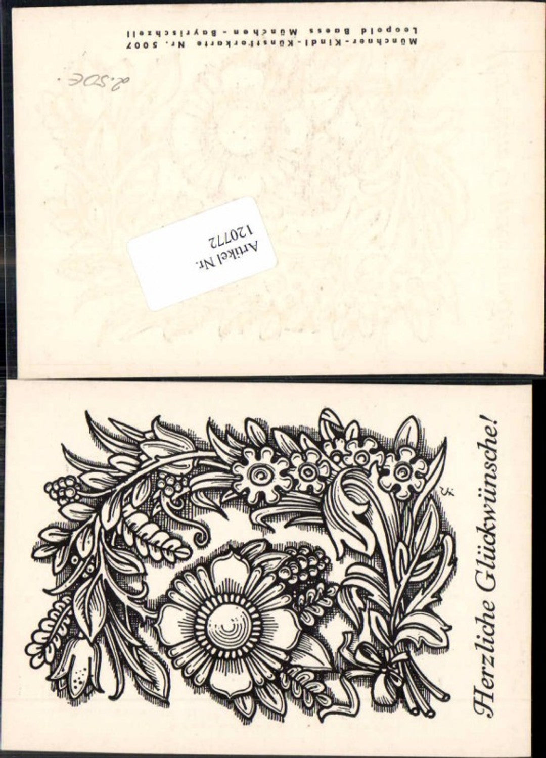 120772,Scherenschnitt Silhouette Blumen C. Fabriz Fabrizius