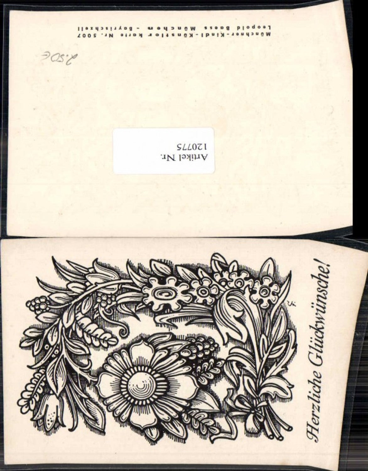120775,Scherenschnitt Silhouette Blumen C. Fabriz Fabrizius