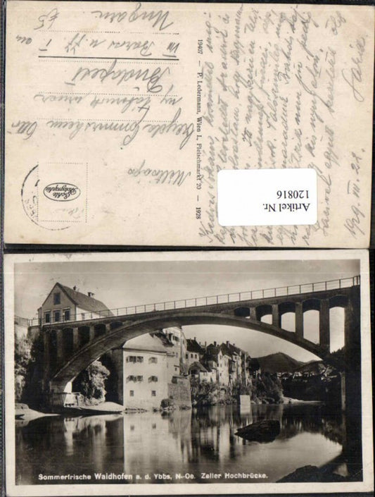 120816,Waidhofen a.d. Ybbs Zell brücke Hochbrücke