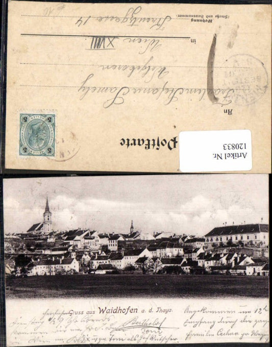 120833,Waidhofen a.d. Thaya um 1900