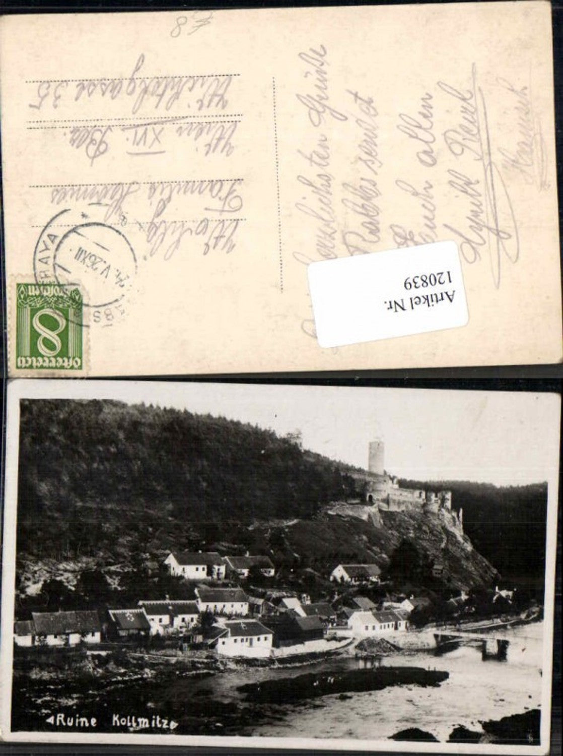 120839,FotoAK Ruine Kollmitz a.d. Thaya 1926