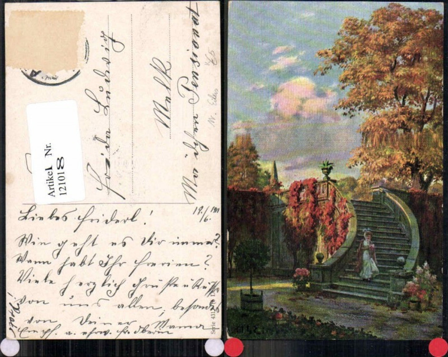 121018,Wilhelm Eilers Eibers Frau geht Stiege runter