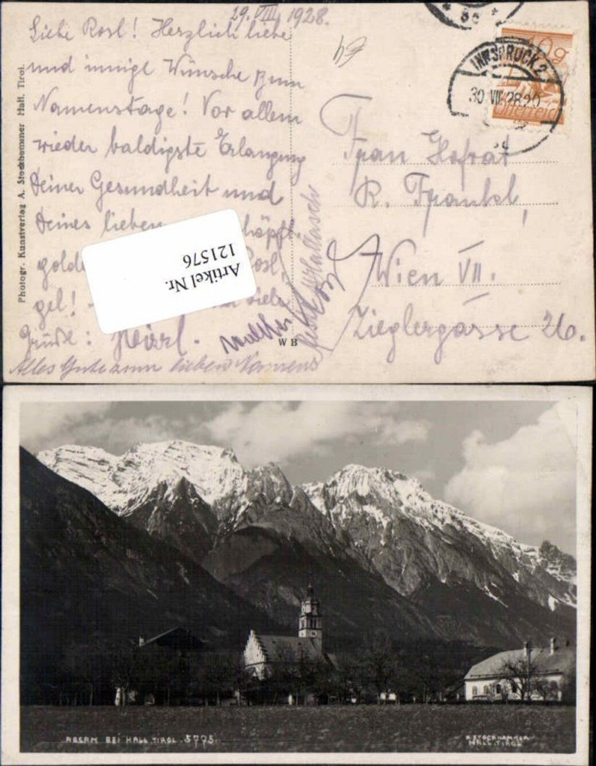 Alte Ansichtskarte – Old Postcard