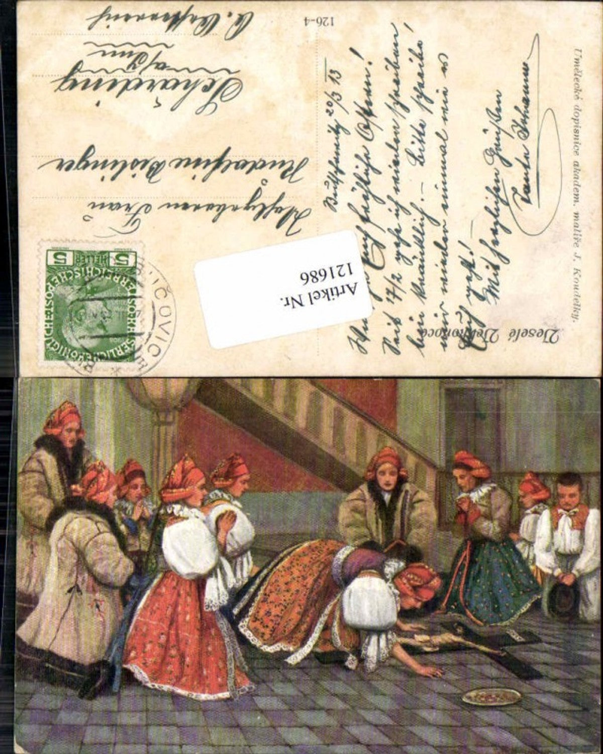 121686,J. Koudelky Tschechische Trachten Tracht Volkstypen Typie